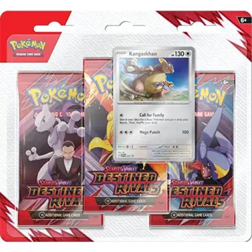 Pokemon TCG: Destined Rivals – 3-Pack Blister Kangaskhan/Zebstrika