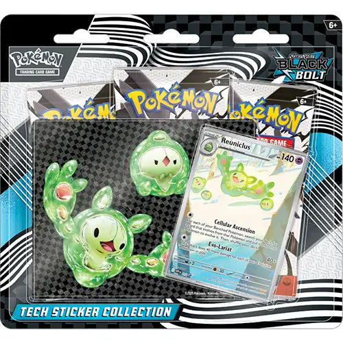 Pokemon TCG: Unova Black Bolt Tech Sticker Collection – Reuniclus
